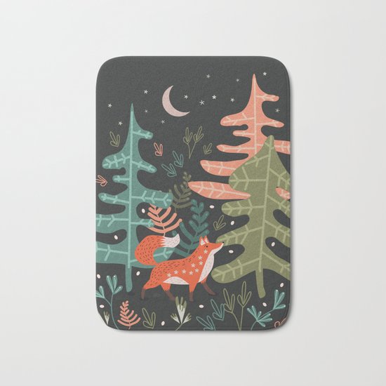 Evergreen Fox Tale Bath Mat