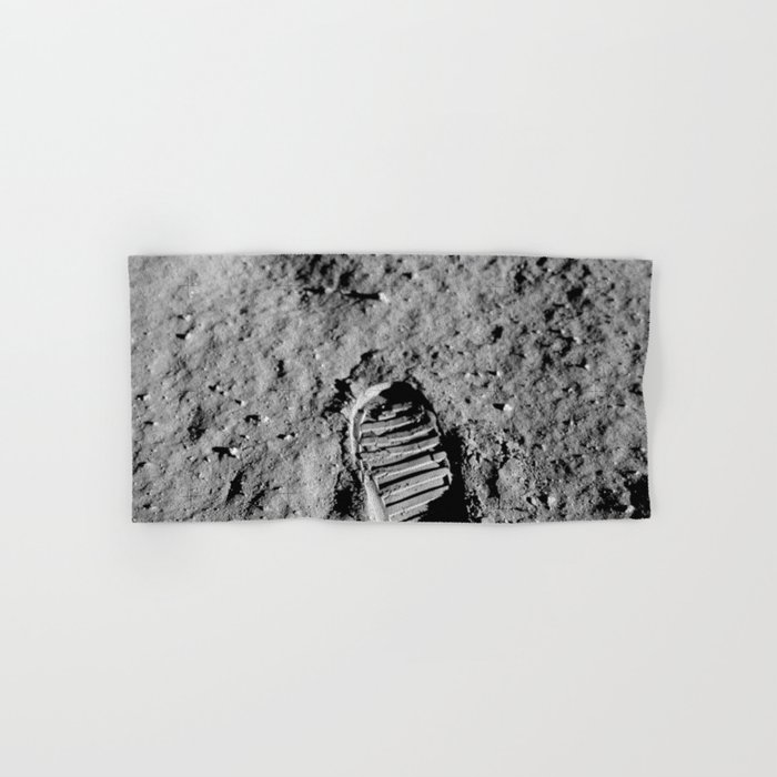 Nasa Picture 1: footprint on the moon Hand & Bath Towel