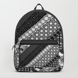 Black / white patchwork Backpack