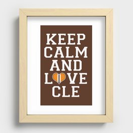 LOVE CLE BROWNS Recessed Framed Print