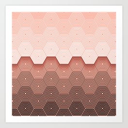 Hexagons  Art Print | Texture, Modern, Patterns, Hexagon, Graphicdesign, Blue, Trendy, Green, Honeycomb, Black 