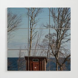 Outhouse Sweden Wood Wall Art