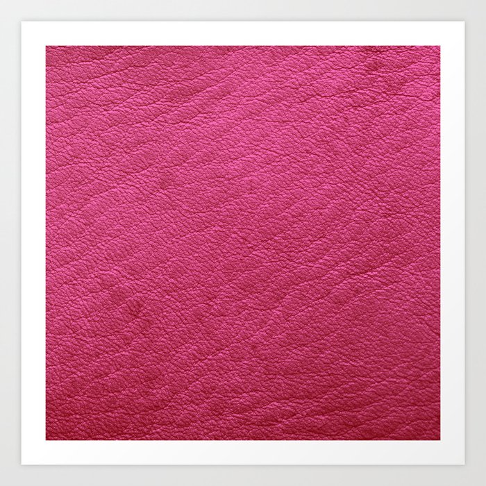 Modern Elegant Pink Leather Collection Art Print