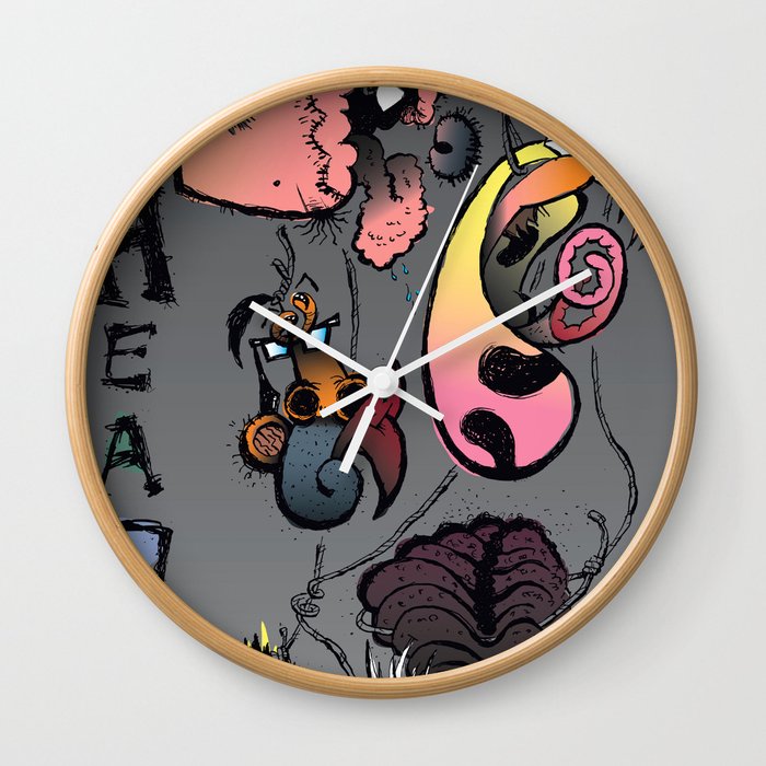 Beastheads  Wall Clock