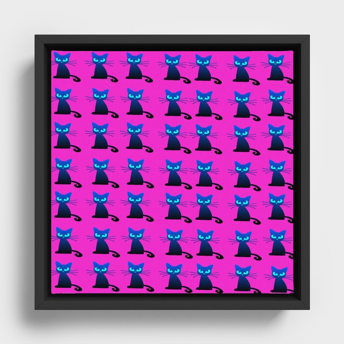 1001 Little I hate Mondays Cats Framed Canvas