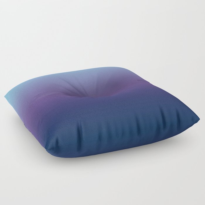 Ombre Blue Ultra Violet Gradient Pattern Floor Pillow