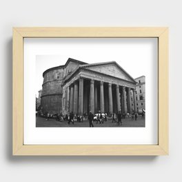 the pantheon b&w Recessed Framed Print