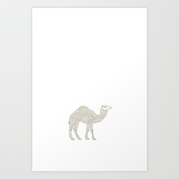 Yellow Camel Art Print