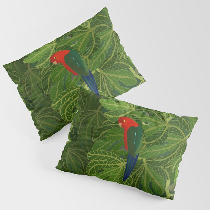 King Parrot in the Fig Tree Pillow Sham