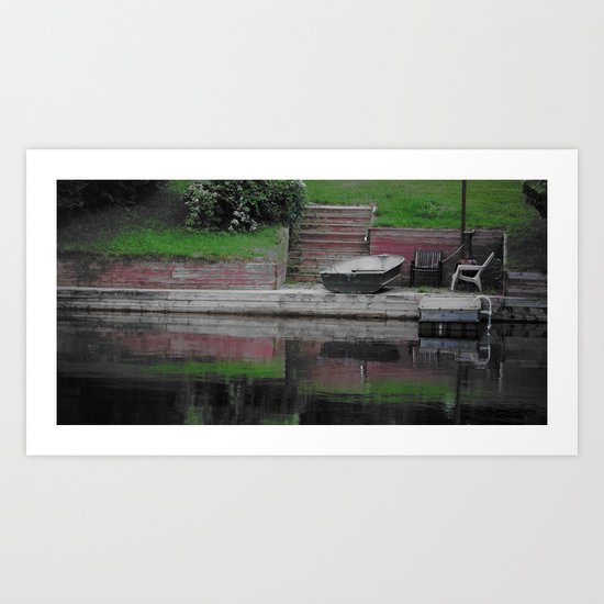 across semicolour Art Print