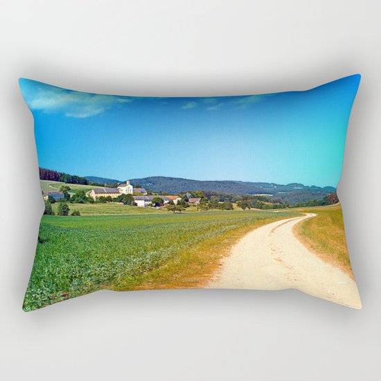 Another lonely hiking trail Rectangular Pillow
