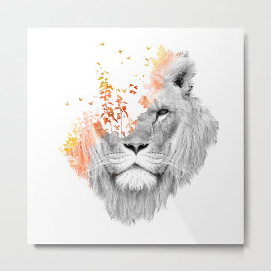 If I roar (The King Lion) Metal Print