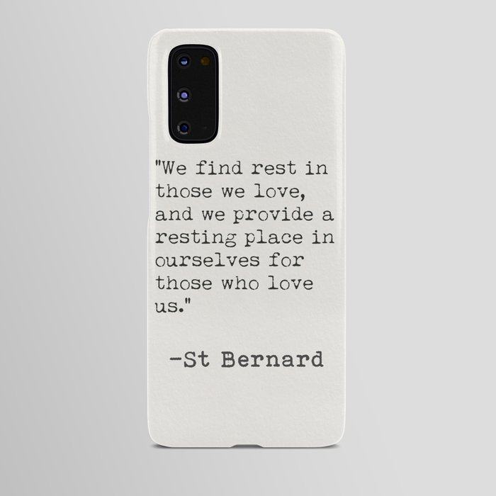 St Bernard quote 2 Android Case