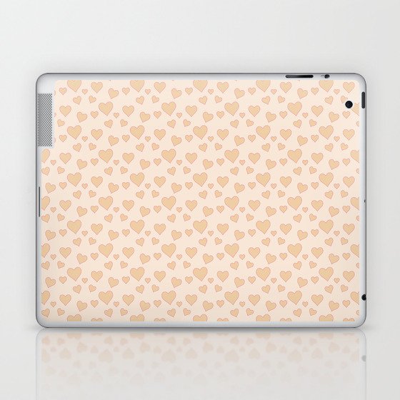 Gold Light Valentine's Heart Collection Laptop & iPad Skin