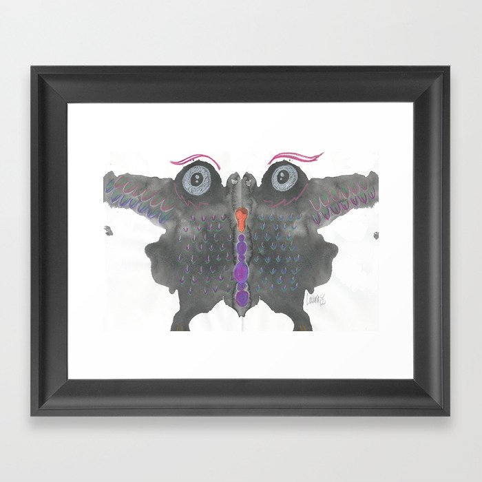 InkBlot Monster 1 Framed Art Print