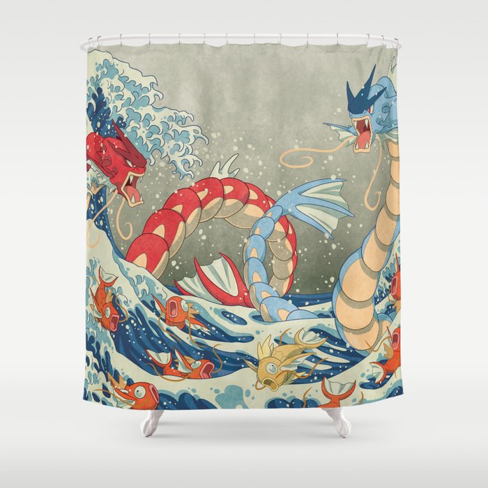 The Great Red Wave II Shower Curtain