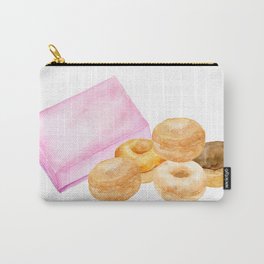 Watercolor donuts and gift box Carry-All Pouch