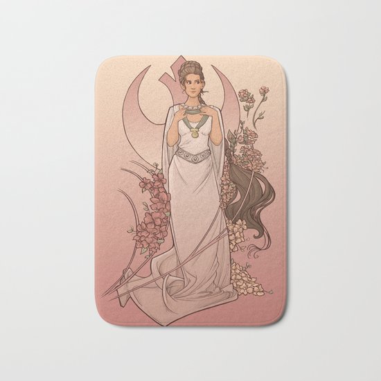 The Alderaan Rose Bath Mat