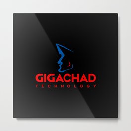 Gigachad Gigabyte Technology Chad vs Virgin Meme Metal Print | Chadvsvirgin, Reddit, 4Chan, Company, Pc, Gigabytetechnology, Parody, Graphicdesign, Computer, Meme 