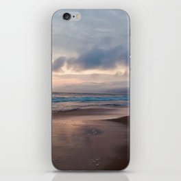 Cloudy Santa Monica Beach iPhone Skin