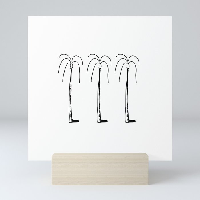 Palmtree triplets Mini Art Print