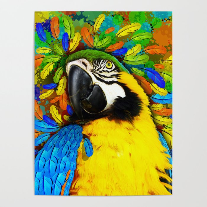 Poster Ara parrot 