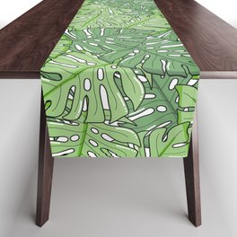 Tropical Forest Seamless Pattern Table Runner
