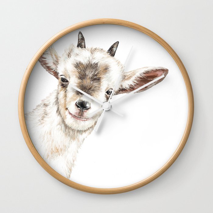 Oh My Sneaky Goat Wall Clock