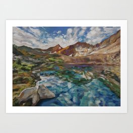 #2-Lake Marjorie, Sierra Nevada Mountains  Art Print