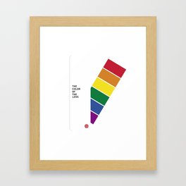 LGBT PANTONE COLOR DESIGN Framed Art Print