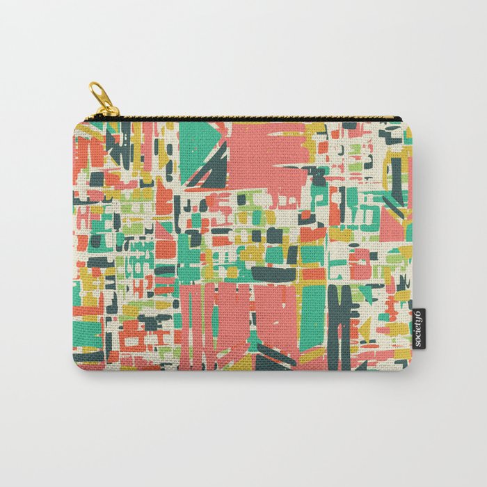 Plain geometric abstract wall art Carry-All Pouch