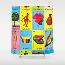 LOTERIA MEXICO Shower Curtain