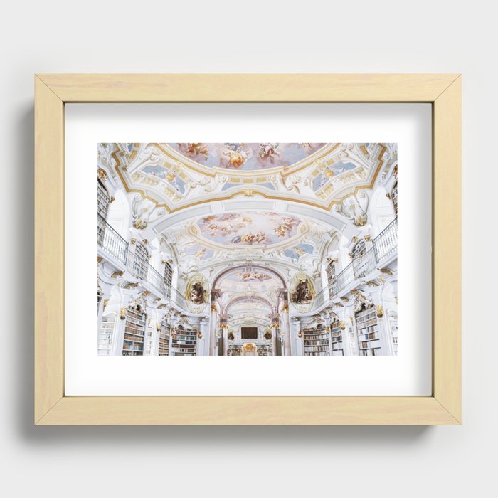 Must be the Place :: Admont Abbey Library Recessed Framed Print