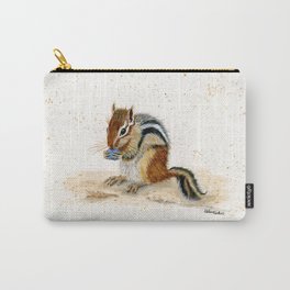 "Chippy" Chipmunk - animal watercolor painting Carry-All Pouch