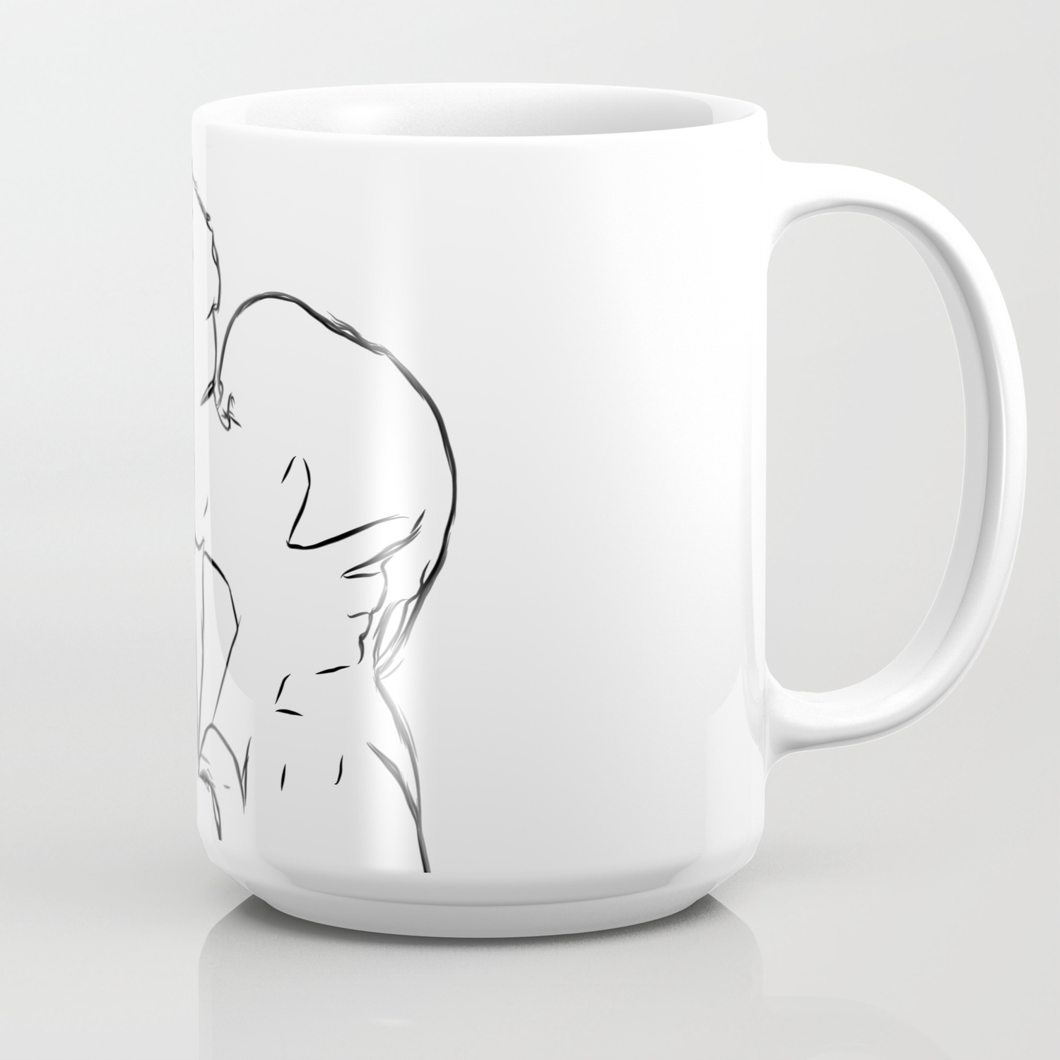 Lovers Minimal Drawing Illustration Coffee Mug By Alemi Society6