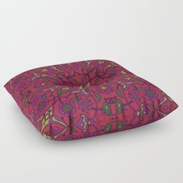 Ornate Arabesque Floral Pattern  Floor Pillow