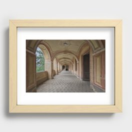 Lost Place - abandoned Hallway Recessed Framed Print