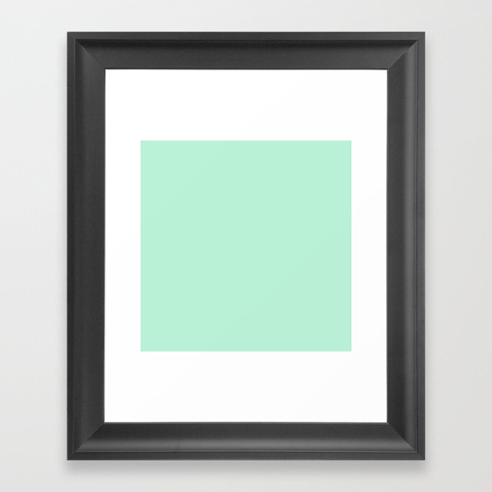 Airy Green Framed Art Print