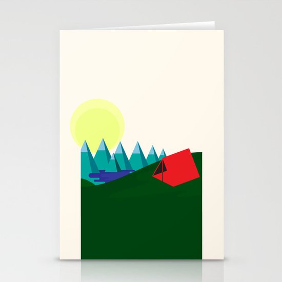 Camping is fun! Stationery Cards