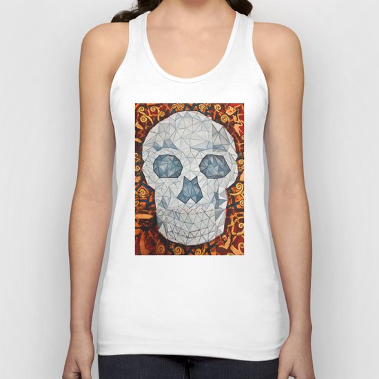 Galvanized Skull Unisex Tank Top