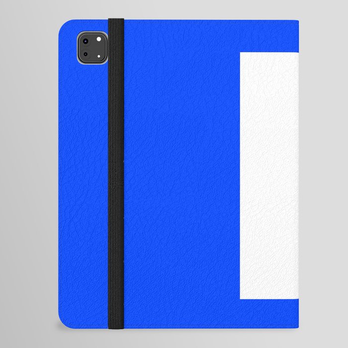 letter R (White & Blue) iPad Folio Case