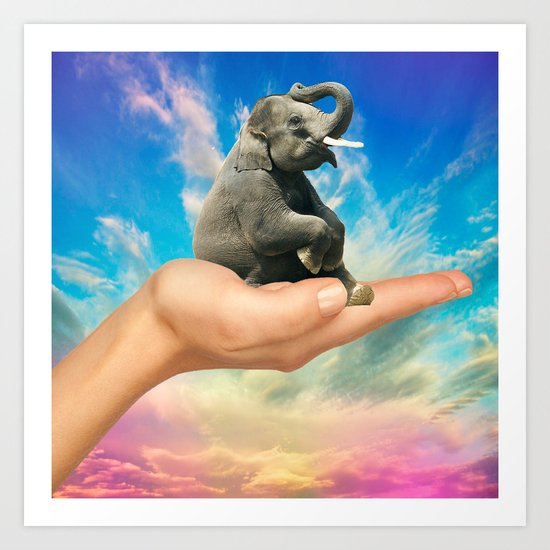Save The Elephants Art Print