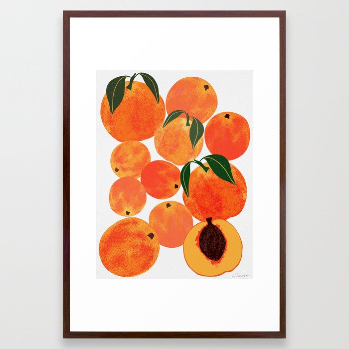 Peach Harvest Framed Art Print