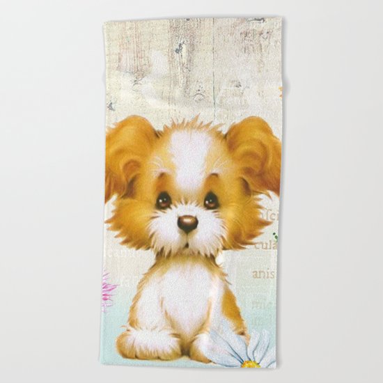 Sweet animal #3 Beach Towel