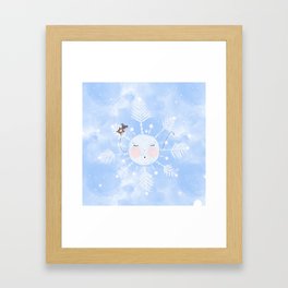 Snowflake in the Winter Framed Art Print