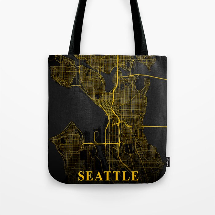 Seattle map Tote Bag