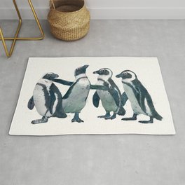 penguin party Area & Throw Rug