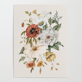 Wildflower Bouquet Poster