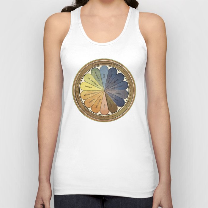 Antique Color Wheel- The Principals of Light and Color, Therapeutic Color Tank Top