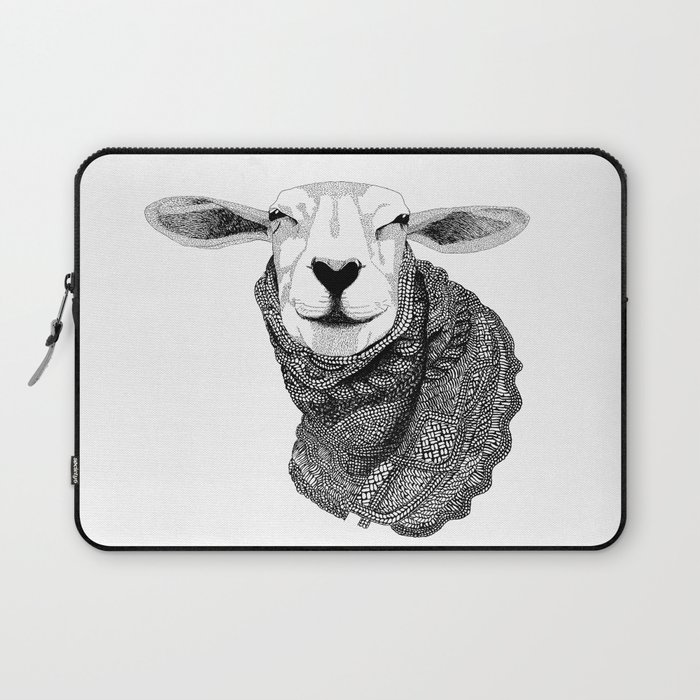 Knitting Sheep Laptop Sleeve